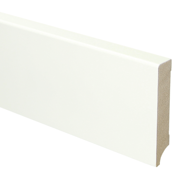 Budget Line MDF plint 90x18 V313 wit gegrond recht