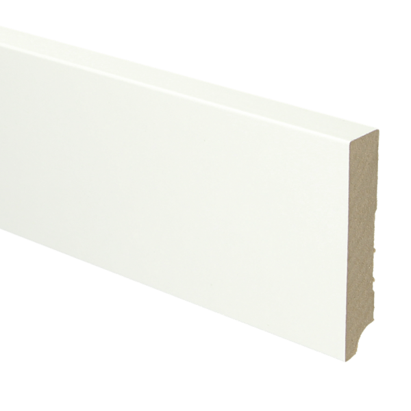 Whiteline plint recht 90x18 wit gefolied