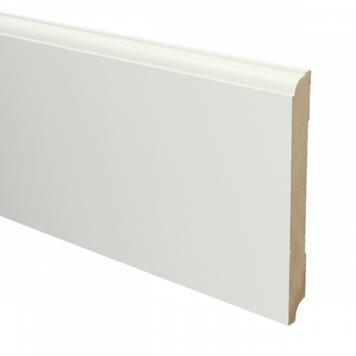 Sfeerplinten MDF Eigentijdse plint 150x15 wit voorgelakt RAL 9010