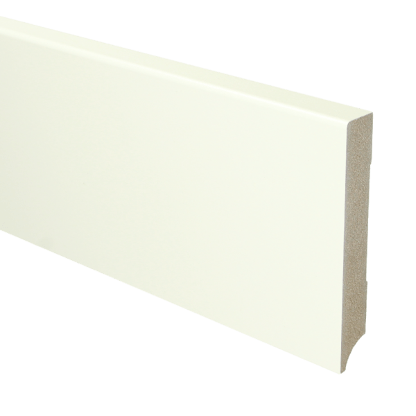 Sfeerplinten MDF Moderne plint 120x18 wit voorgelakt RAL 9010