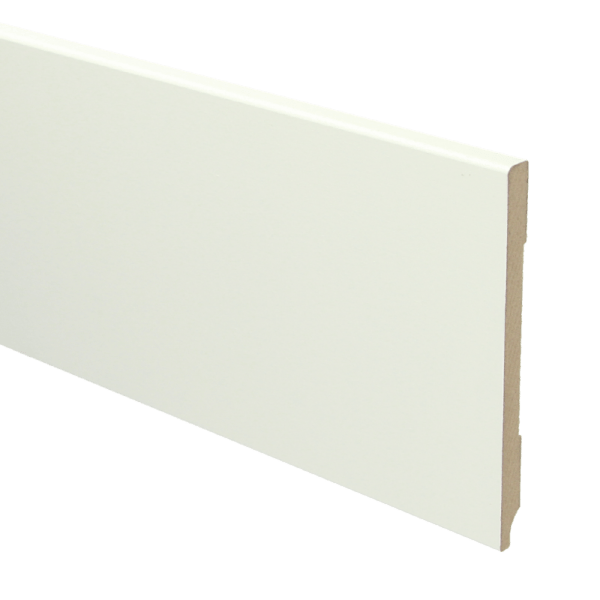 Sfeerplinten MDF Moderne plint 120x9 wit voorgelakt RAL 9010