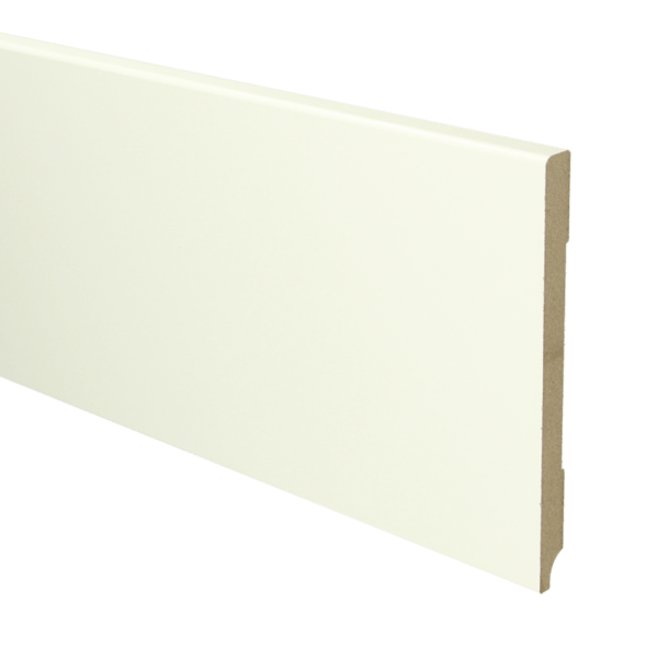 Sfeerplinten MDF Moderne plint 150x12 wit voorgelakt RAL 9010
