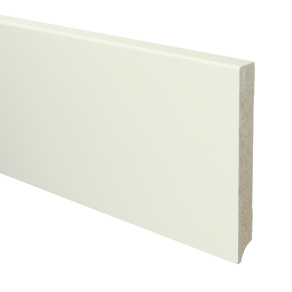 Sfeerplinten MDF Moderne plint 150x18 wit voorgelakt RAL 9010