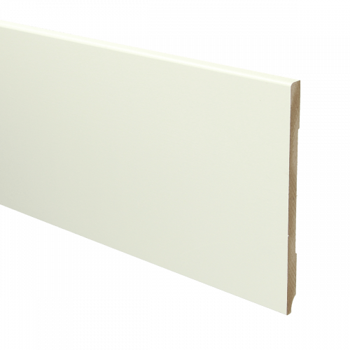 Sfeerplinten MDF Moderne plint 150x9 wit voorgelakt RAL 9010