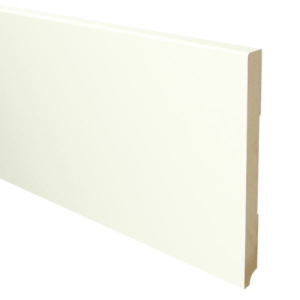 Sfeerplinten MDF Moderne plint 190x15 wit voorgelakt RAL 9010