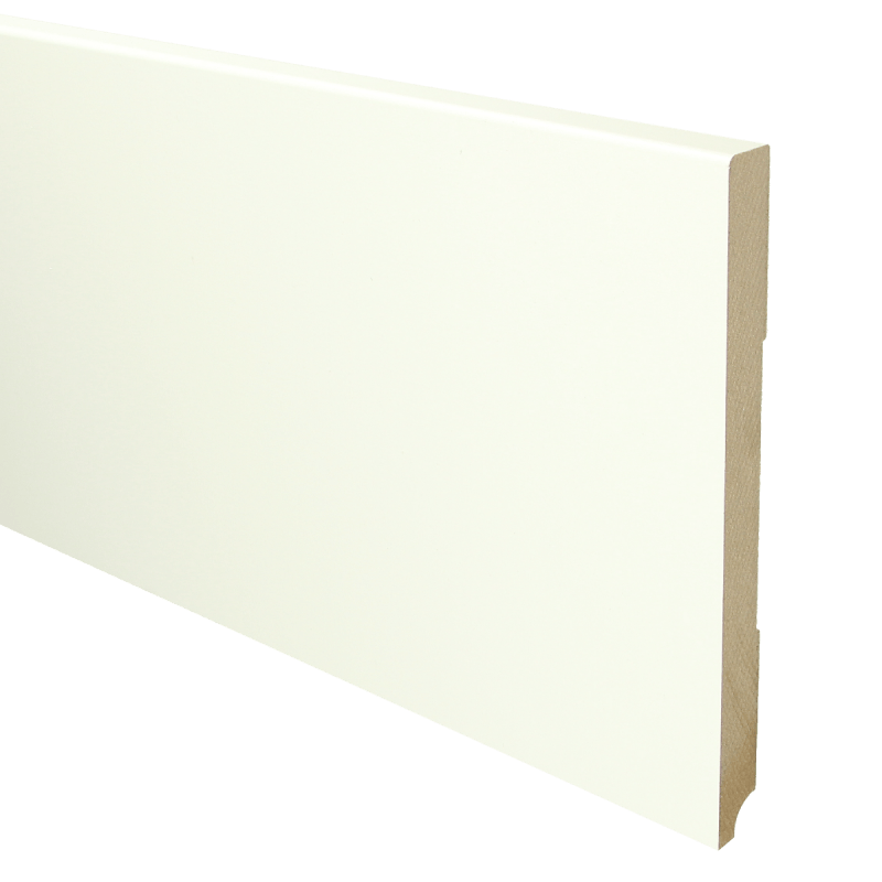 Sfeerplinten MDF Moderne plint 190x15 wit voorgelakt RAL 9010 Sfeerplinten MDF Moderne plint 190x15 wit voorgelakt RAL 9010