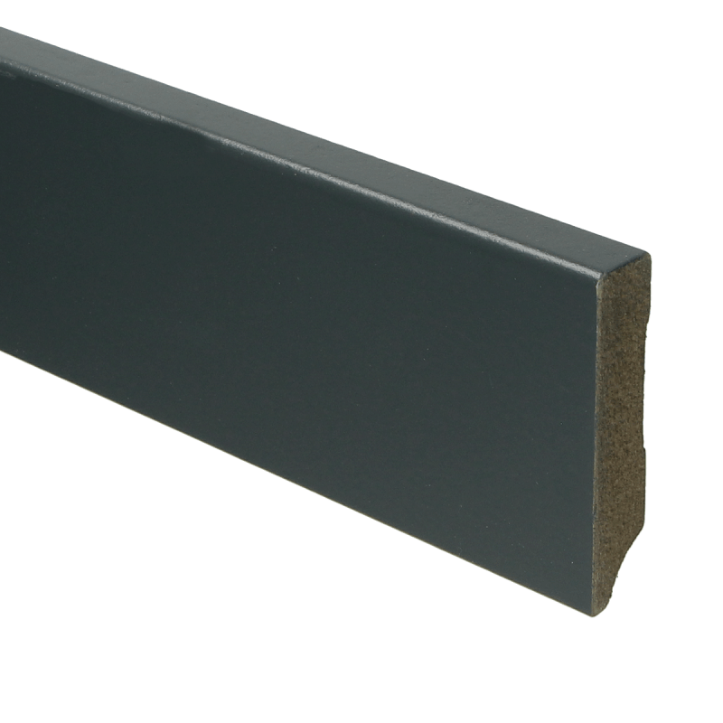 Sfeerplinten MDF Moderne plint 70x15 voorgelakt RAL 7016 Sfeerplinten MDF Moderne plint 70x15 voorgelakt RAL 7016