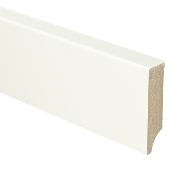 Sfeerplinten MDF Moderne plint 70x18 wit voorgelakt RAL 9016
