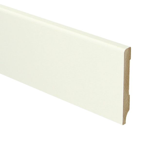 Sfeerplinten MDF Moderne plint 70x9 wit voorgelakt RAL 9010