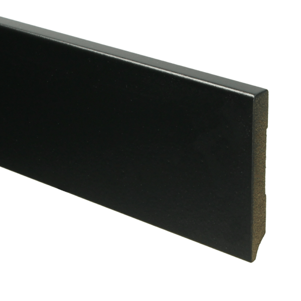 Sfeerplinten MDF Moderne plint 90x12 voorgelakt RAL 9005