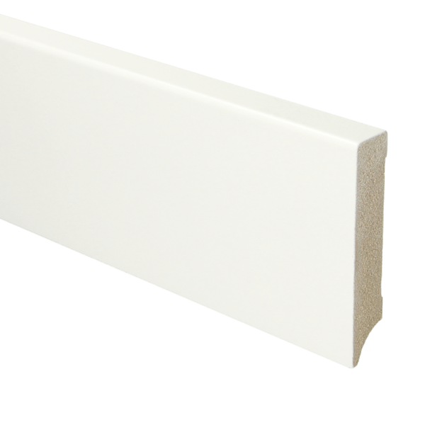 Sfeerplinten MDF Moderne plint 90x18 wit voorgelakt RAL 9016