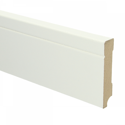 Sfeerplinten MDF Tijdloze plint 90x18 wit voorgelakt RAL 9010