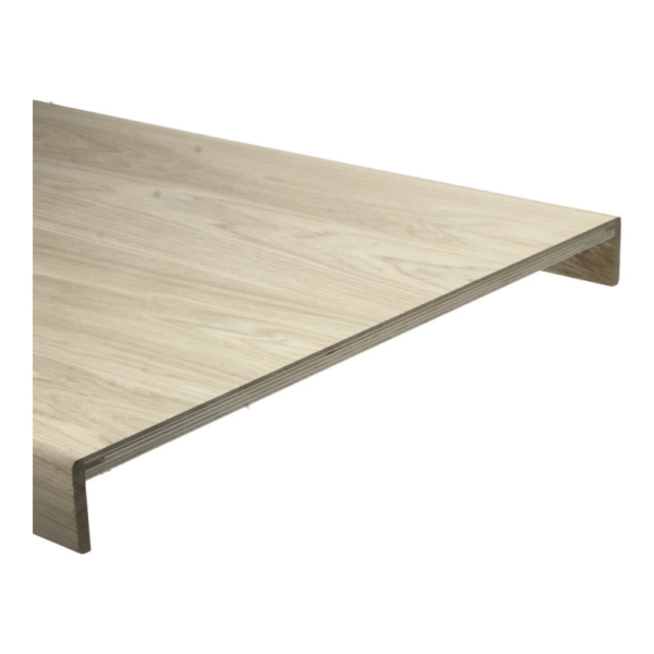 Trede natuur eiken onbewerkt 138x57 (2x neus 6cm)