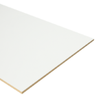 Dubbel stootbord Platina wit 136x40