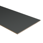 Dubbel stootbord folie 115x40 cm RAL9010/RAL7043