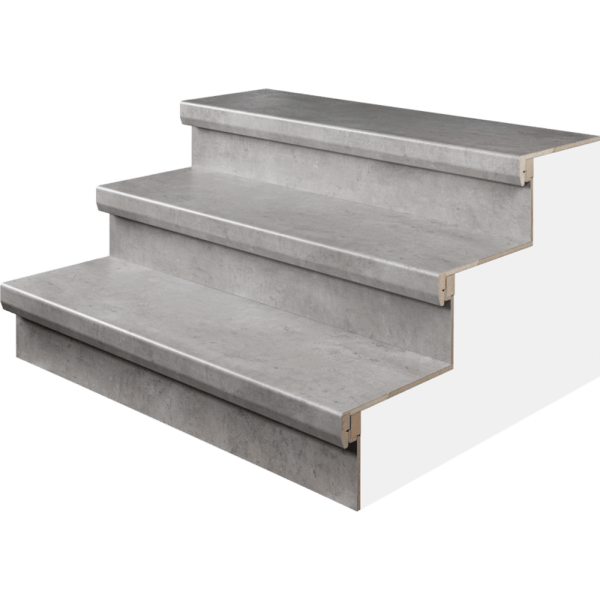 Laminaat traptrede beton 115x50 cm voorbeeld