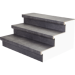 Losse neus basalt donker PRO tbv profiel 135x6 cm voorbeeld