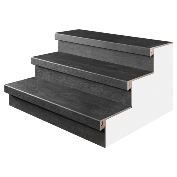 PP traptrede beton antraciet PRO 115x50 cm voorbeeld