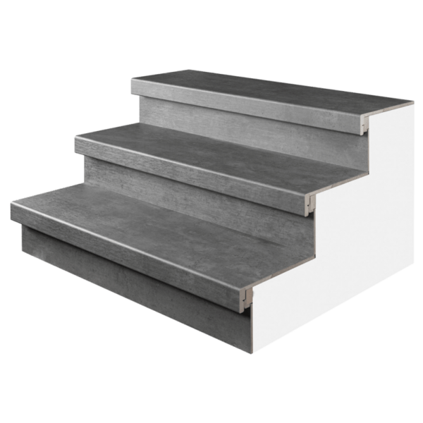 PP traptrede beton grijs PRO 138x50 cm voorbeeld