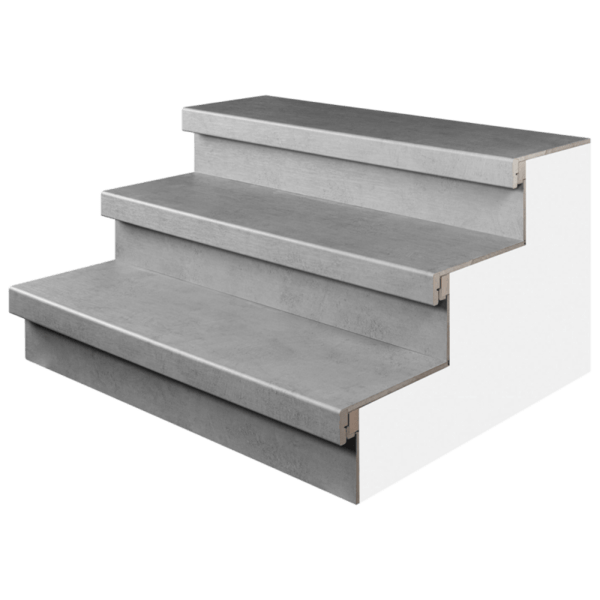 PP traptrede loft grijs PRO 92x32 cm voorbeeld