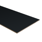 Dubbel stootbord folie 92x40 cm RAL9005/RAL7042