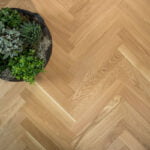 Visgraat parket Caramel Macchiato naturel geolied